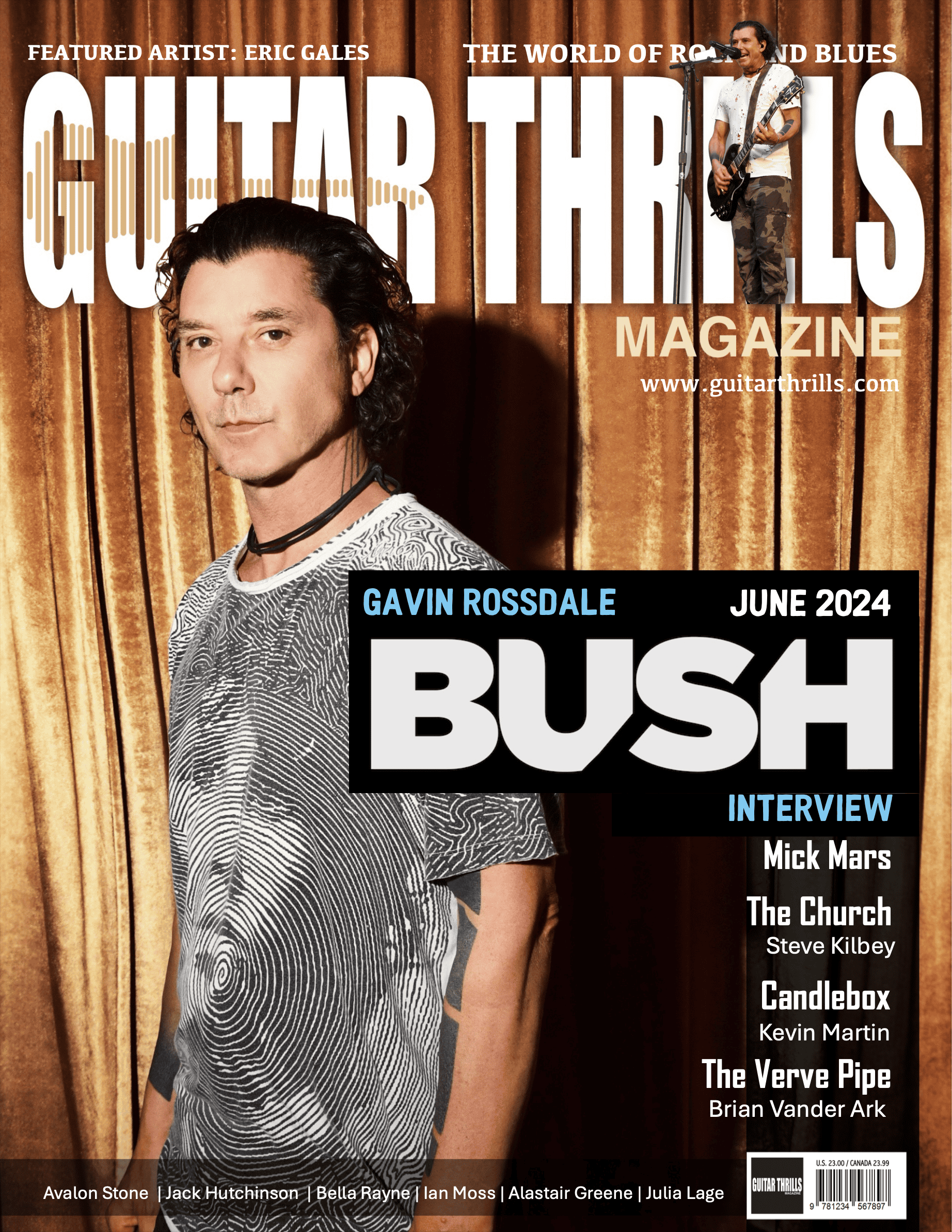 Gavin Rossdale - June Issue - Guitar Thrills Magazine